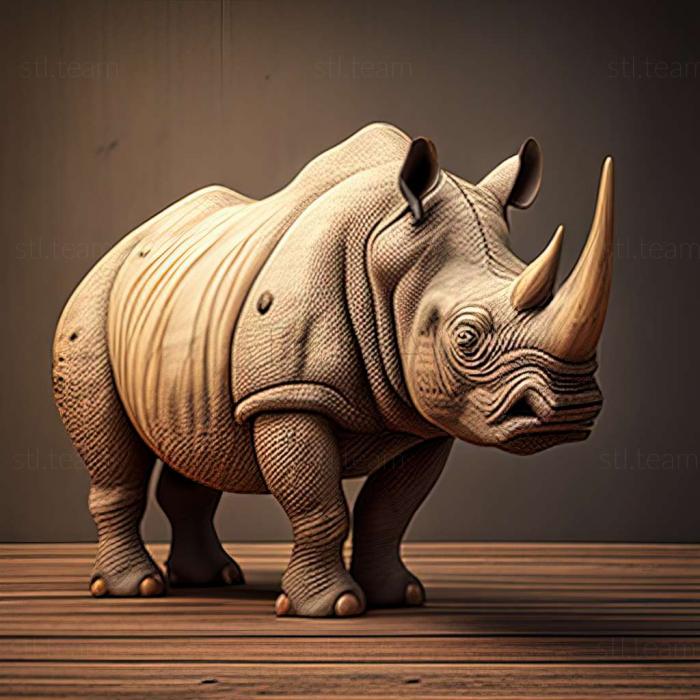 Знаменита тварина носоріг Клара